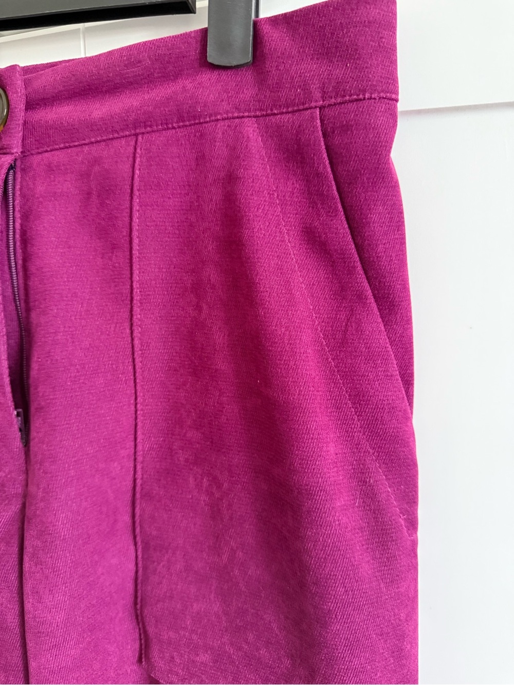 Women’s Boot Cut High-Rise Pants in Berry - Picture 6 of 15